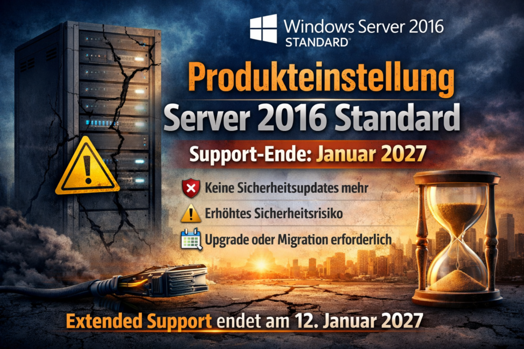 Produkteinstellung: Windows Server 2016 Standard – was Unternehmen jetzt wissen müssen
